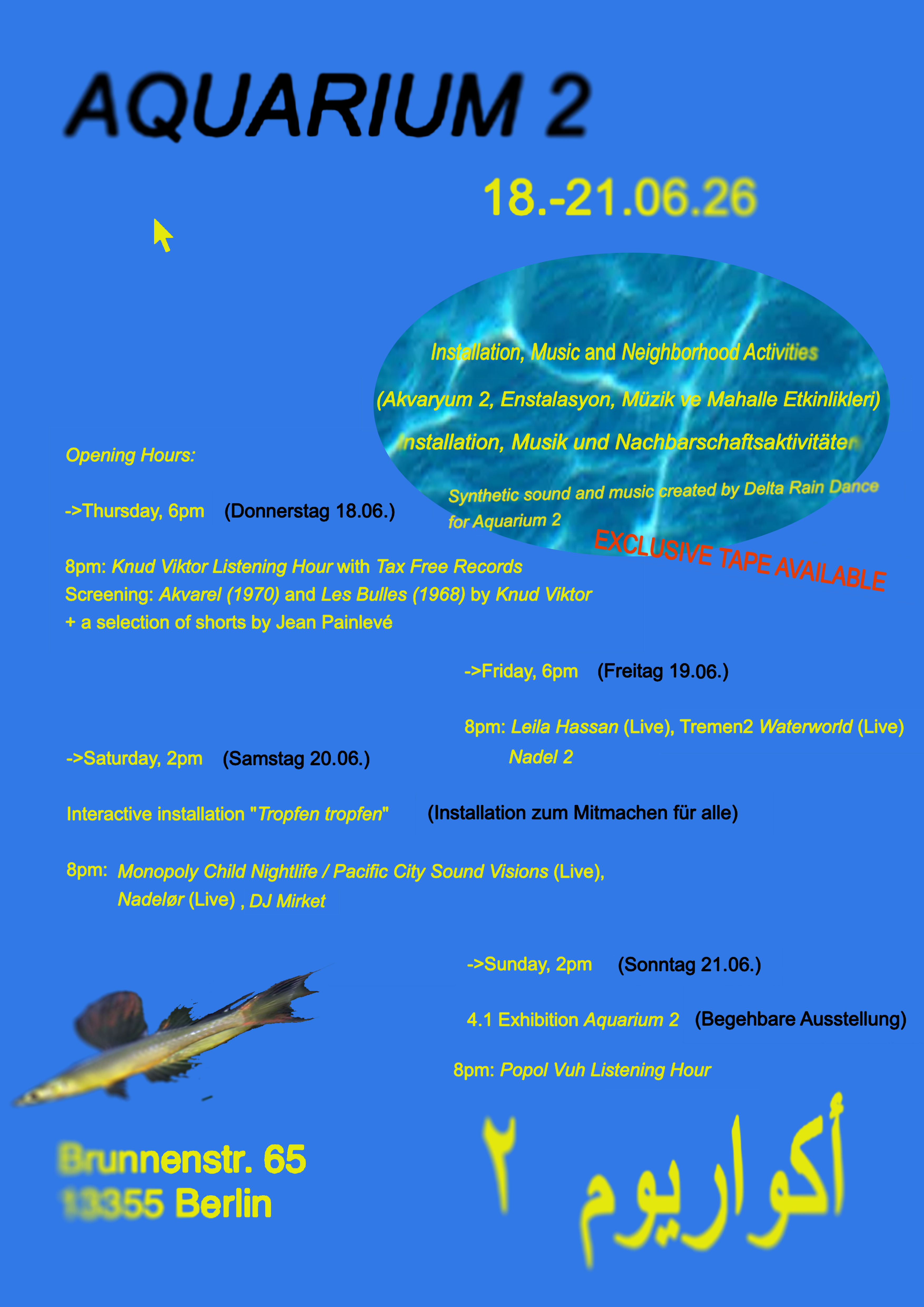 AQUARIUM 2 &mdash; June 18&ndash;21, 2026