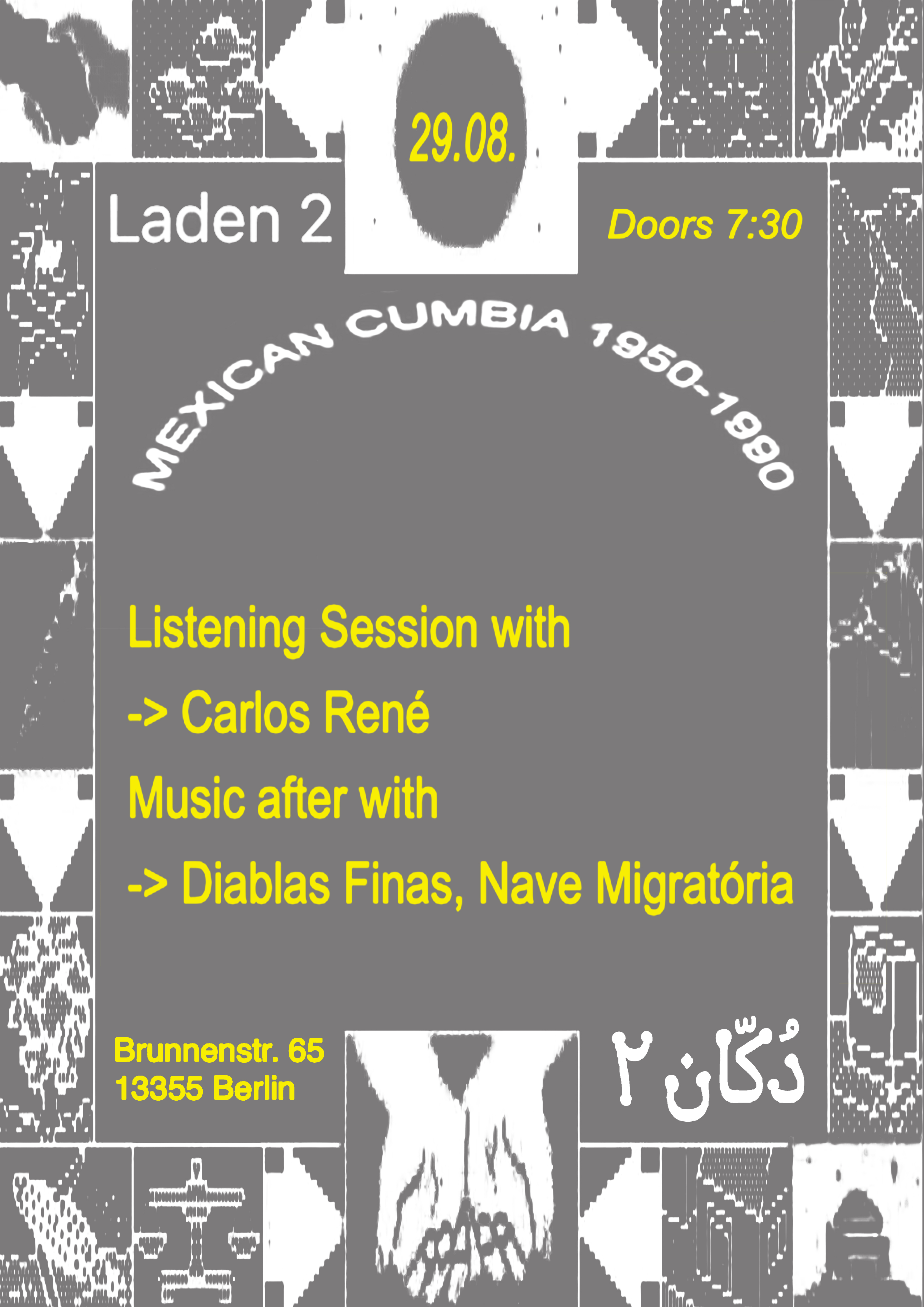 Carlos Ren&eacute; listening session with Diablas Finas and Nave Migrat&oacute;ria &mdash; August 29, 2026
